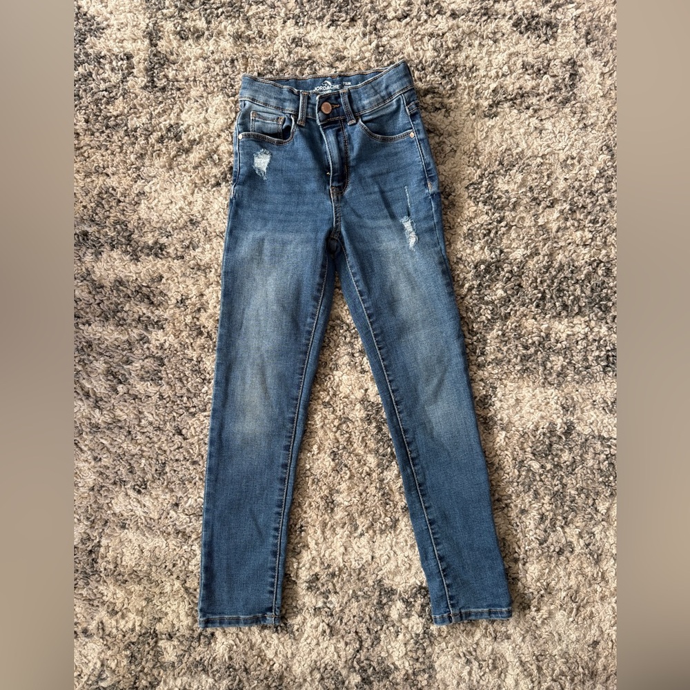 Jordache Distressed Blue Skinny Jeans